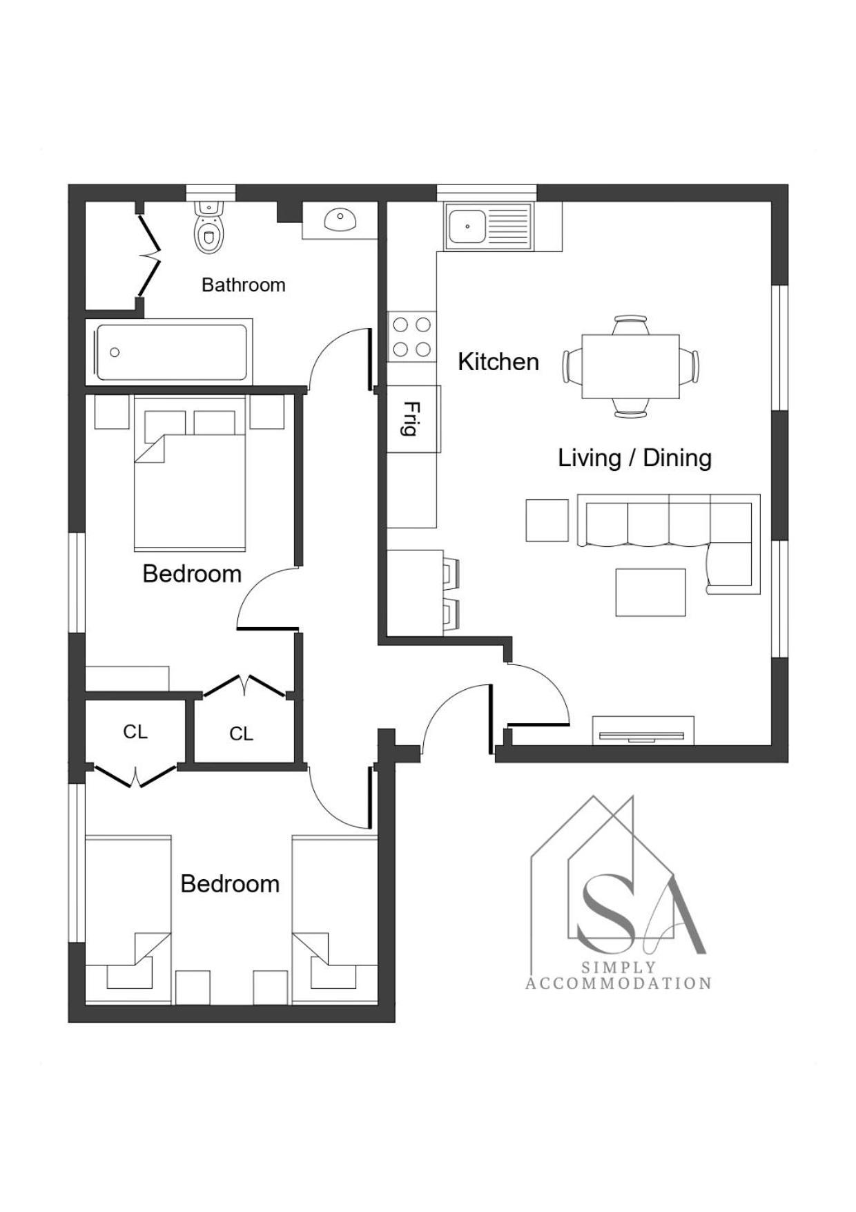 Spacious 2Br Flat - 2 Free Parking Spaces - Near Lgw Airport Кролі Екстер'єр фото